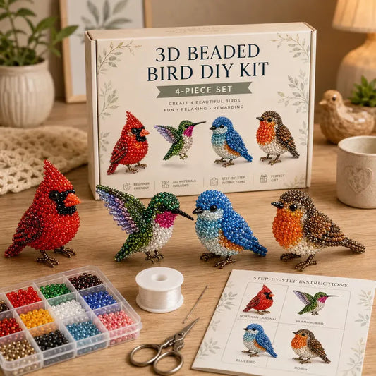 ✨Last Day 49% OFF✨-🧵✨ Tiny 3D Beaded Animal DIY Kit
